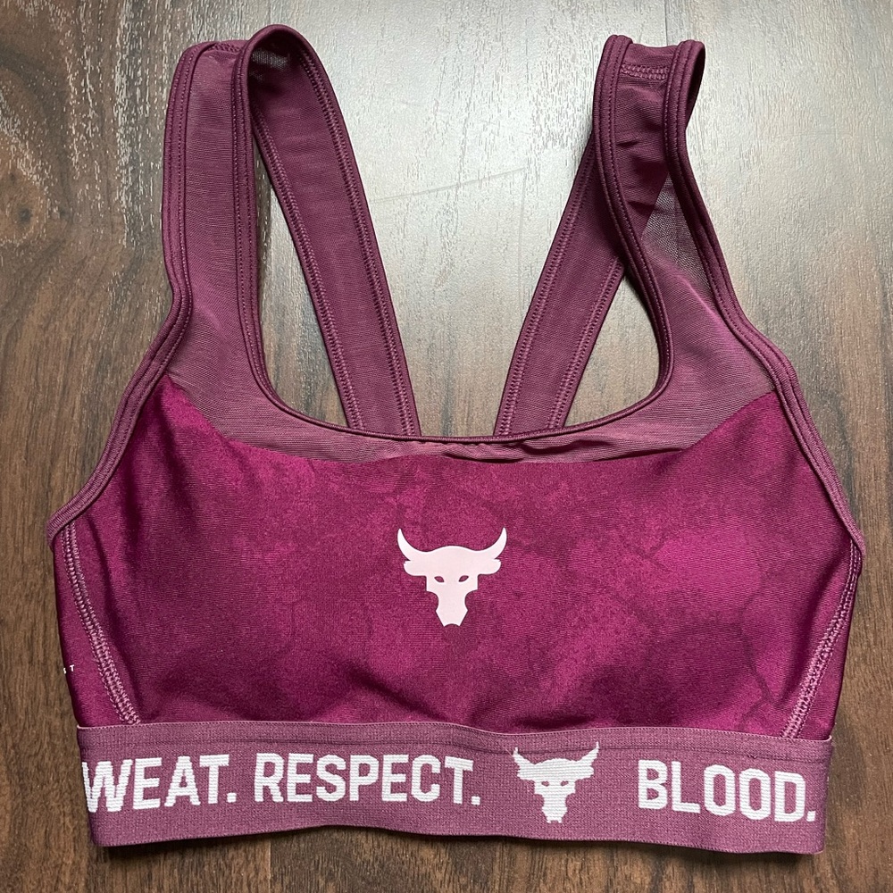 Under Armour Burgundy/Purple Sport Bra, Never Worn, Padded, Size XS